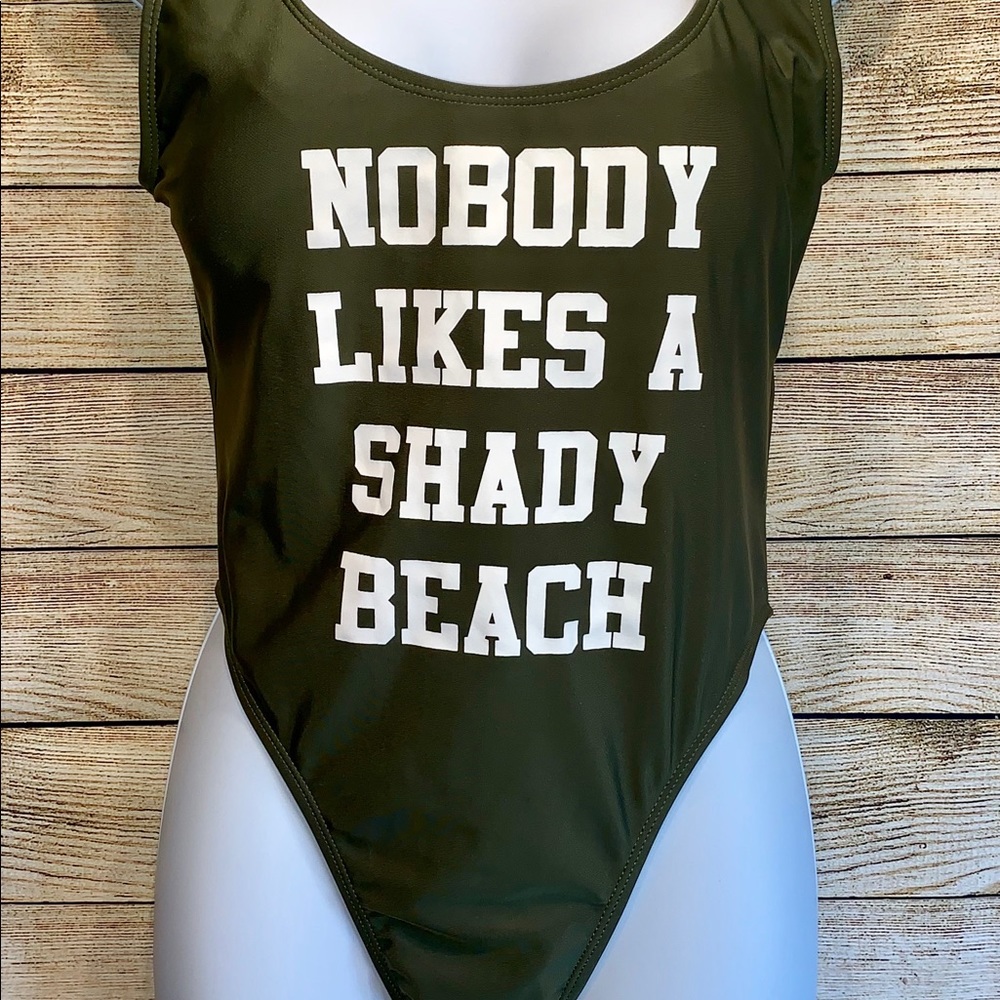 Sexy High Waisted HiCut One Piece Bikini Medium
